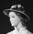 Sailor hat, straw, silk, American